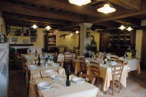Sala da pranzo agriturismo Senari